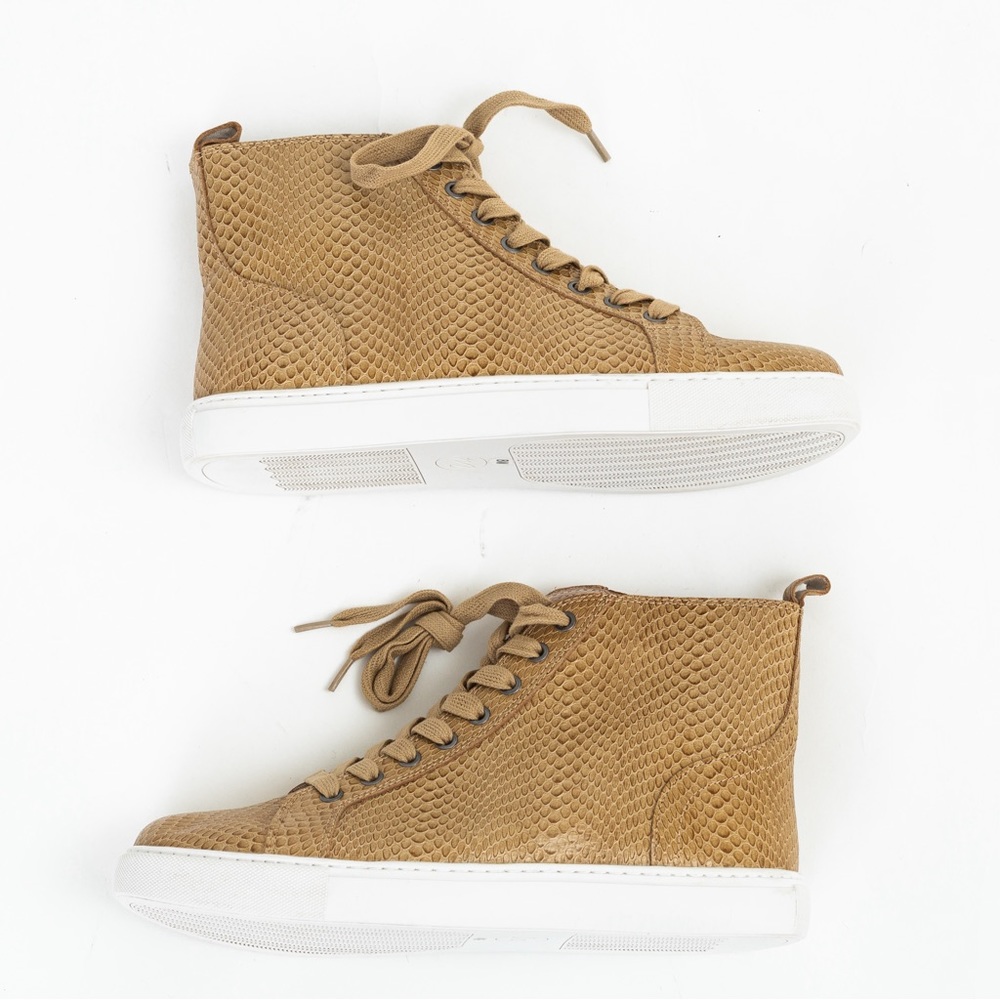 Animal print sneaker faux snakeskin leather high top sneaker Matisse Entice 8